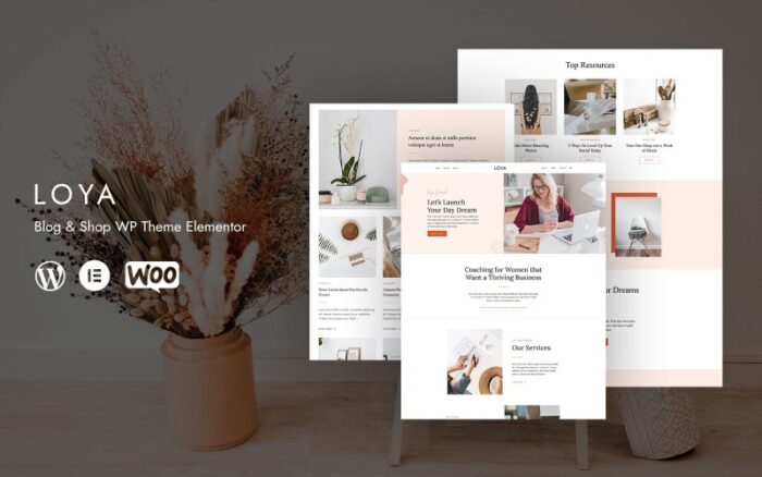 Loya - Blog & Shop WP Theme Elementor WordPress Theme