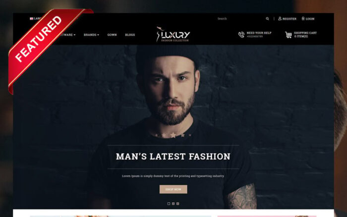 Luxury Minimal Fashion Store OpenCart Template