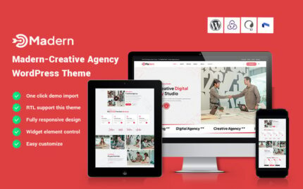 Madern - Creative Agency WordPress Theme