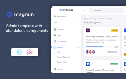 Magnun - React Admin Template