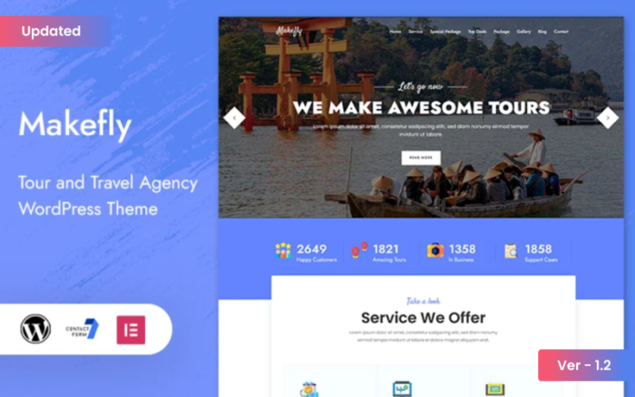 Makefly - Tour and Travel WordPress Theme