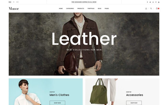 Manor Fashion Store Prestashop Theme 1.7.8.x PrestaShop Theme