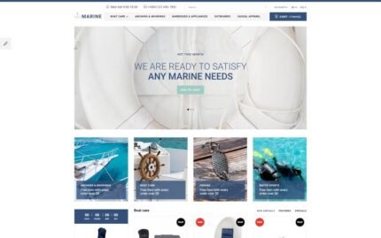 Marine Store Responsive OpenCart Template