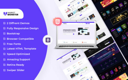 Market Monster - Responsive HTML Template Website Template