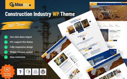 Maxdel - Construction Industry WordPress Theme