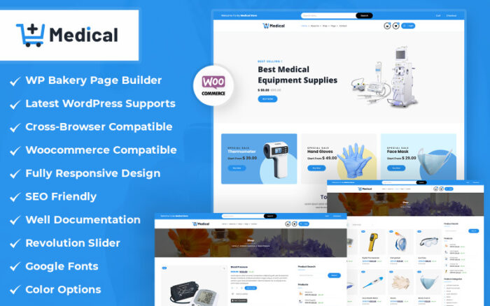 Medical Store WooCommerce WordPress Theme WooCommerce Theme