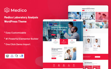 Medico - Laboratory Analysis WordPress Theme