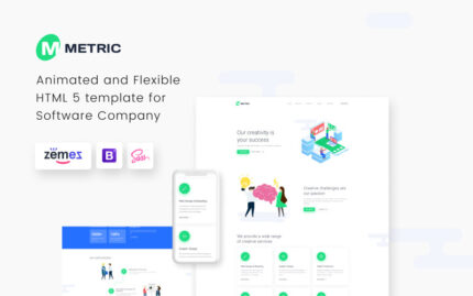 Metric - Creative Digital Agency Website Template