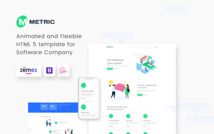 Metric - Creative Digital Agency Website Template