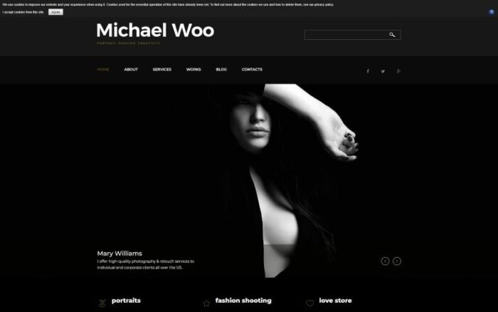 Michael Woo - Photographer Portfolio Elegant Joomla Template