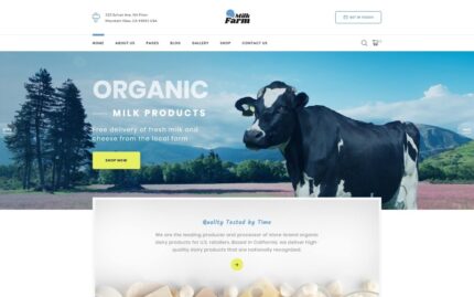 Milk Farm - Dairy Farm Website Template