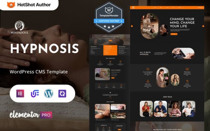 Mind Soul - Hypnosis And Mental Wellness Clinic WordPress Elementor Theme WordPress Theme