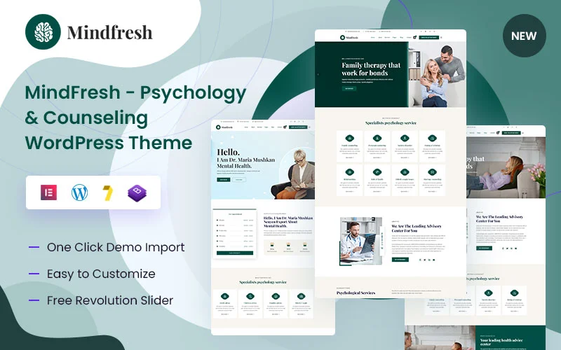 MindFresh – Psychology & Counseling WordPress Theme