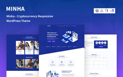 Minha - Cryptocurrency Responsive WordPress Theme