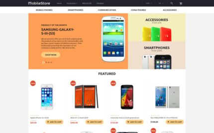 MobileStore OpenCart Template