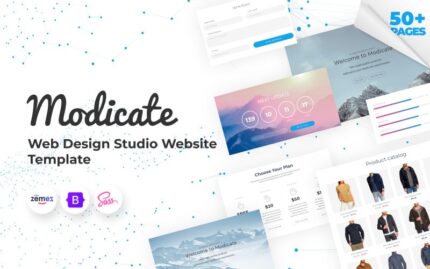 Modicate - Web Design Studio Website Template