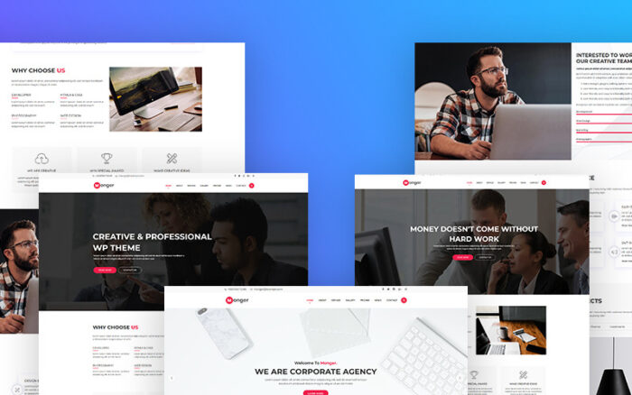 Monger - One Page Responsive HTML5 Website Template