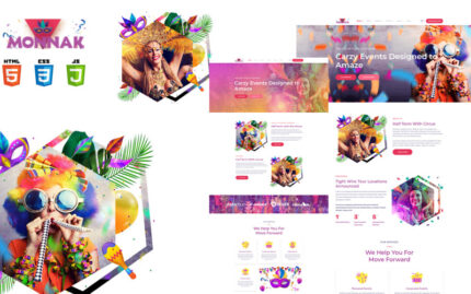 Monnak Entertainment Events HTML5 Template Website Template