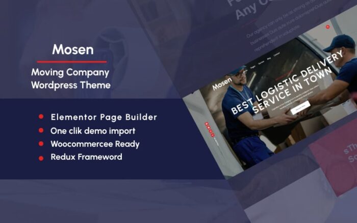 Mosen - Moving Company WordPress Theme