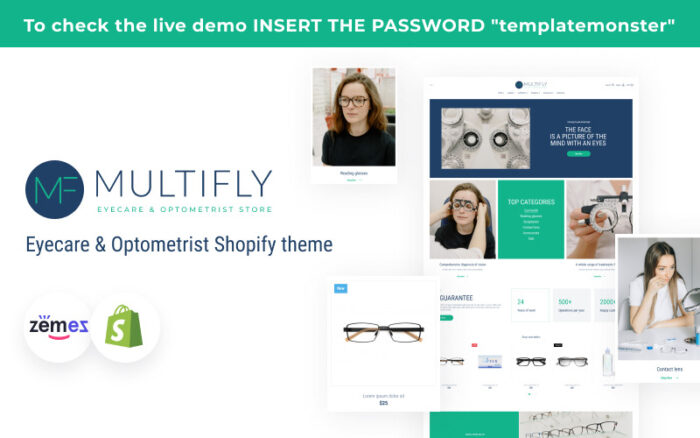 Multifly Eyecare & Optometrist Shopify theme Shopify Theme