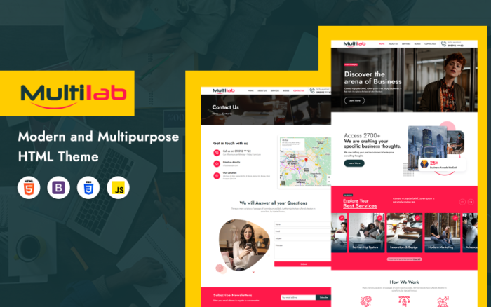 Multilab Consulting Business Html Theme Website Template