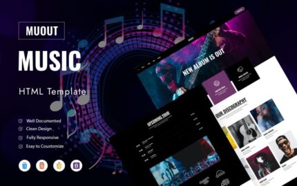 Muout – Music Festival HTML Template Website Template