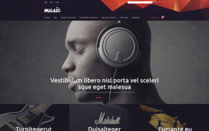 Music Store PrestaShop Theme