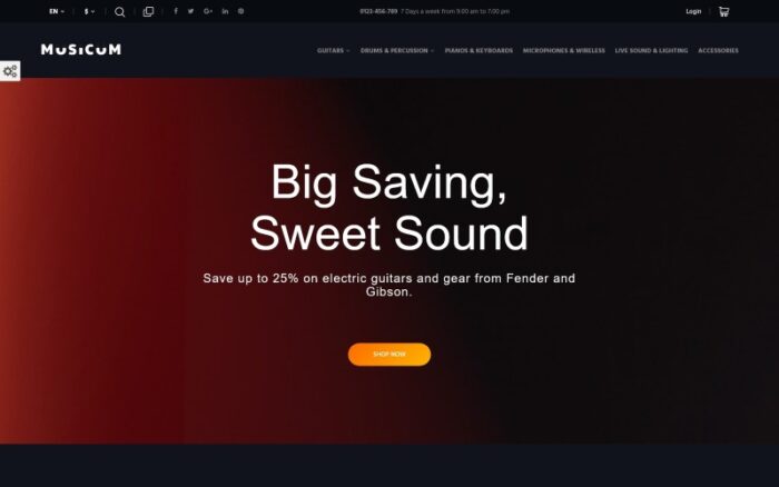 Musicum PrestaShop Theme