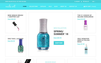 Nails Art - Simple Nails Beauty Online Store Shopify Theme