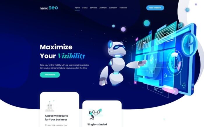 nanoSEO - SEO Business Landing Page Template