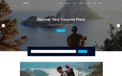 Natfa - Tour and Travel Digital Agency WordPress Theme