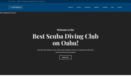 NavyBlue - Scuba Diving Club Responsive WordPress Theme