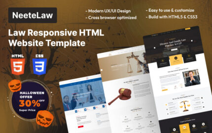 Neete - Law Responsive HTML Website Template