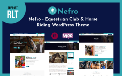 Nefro - Equestrian Club & Horse Riding WordPress Theme