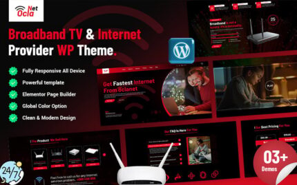 Netocla - Broadband TV & Internet Provider WordPress Theme