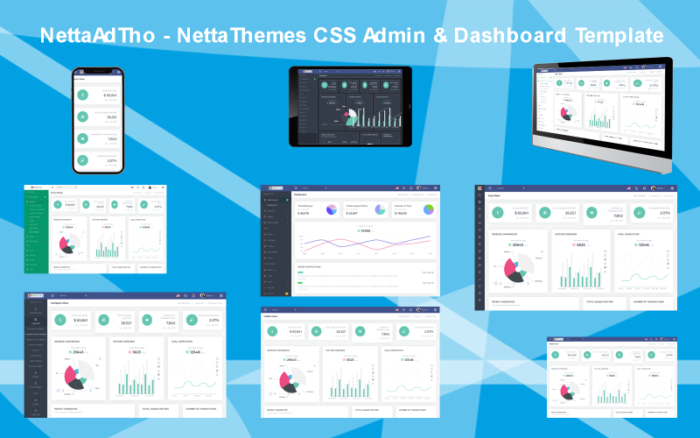 NettaAdTho - NettaThemes CSS Admin & Dashboard Template Admin Template