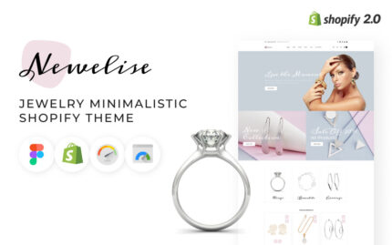 Newelise - Jewelry Elegant Minimalistic Shopify Theme