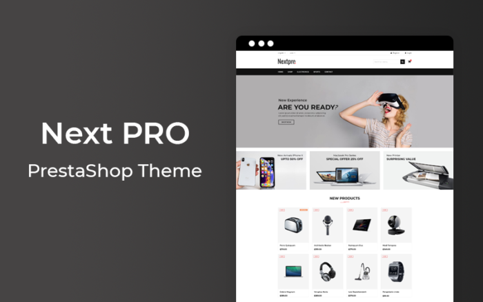 Next Pro - Electronics Responsive Prestashop Theme PrestaShop Theme