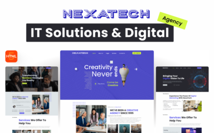 Nextatech - A Versatile HTML Template for IT Solutions and Digital Agency Websites Website Template