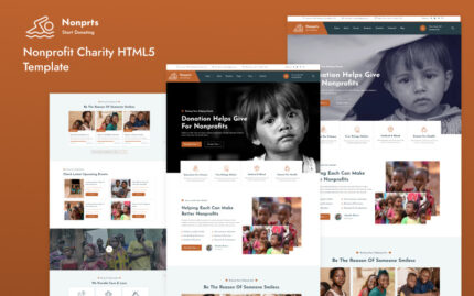 Nonprts-Nonprofit Charity HTML5 Template Website Template