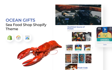 Ocean Gifts - Sea Food Shop Shopify Theme