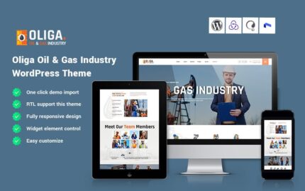 Oliga - Oil & Gas Industry WordPress Theme