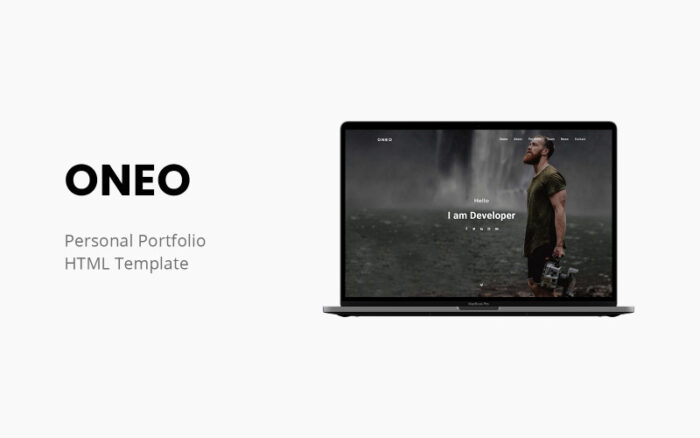 Oneo - Premium Personal Portfolio Template Landing Page Template