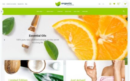 Organic Cosmetics - Beauty Treatment Store PrestaShop Theme