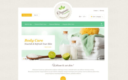 Organic Skin Care PrestaShop Theme