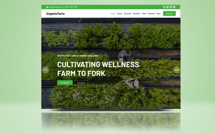 OrganicFarm Bootstrap 5 HTML Landing Template Landing Page Template