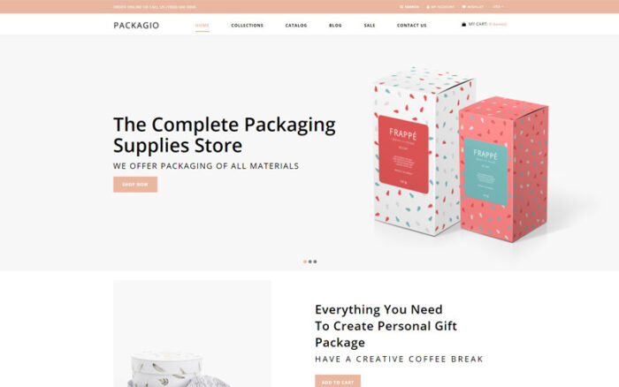 Packagio - Maintenance Clean Shopify Theme