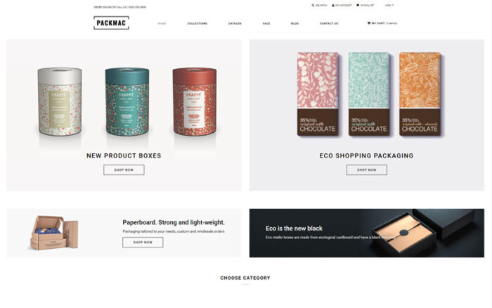 Packmack - Packaging Multipage Clean Shopify Theme