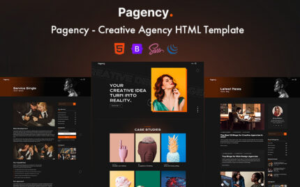 Pagency - Creative Agency HTML Template Website Template