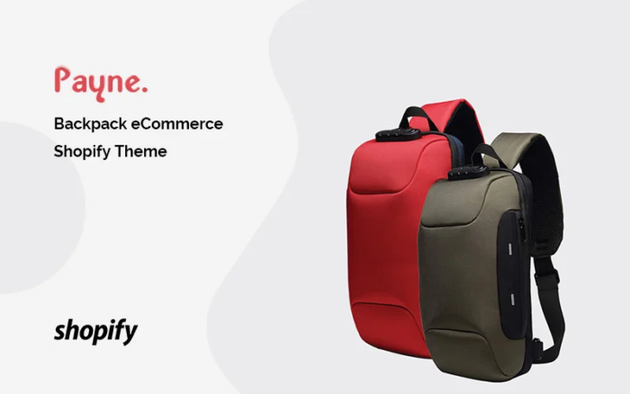 Payne - Backpack eCommerce Shopify Theme